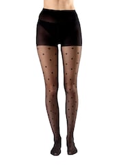 Pretty Polly Black Pretty Polly Black Spot Mesh Tights & Premium Opaques 40D - Image 1 of 8