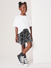 Black/Silver Sequin Velour Shorts (3-16yrs) - Image 2 of 4
