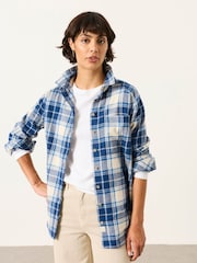 FatFace Bessie Blue Check Shirt - Image 1 of 5