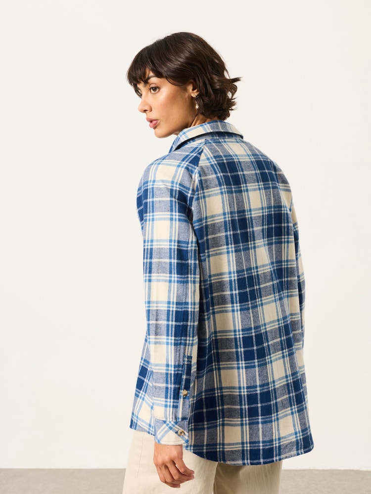 FatFace Bessie Blue Check Shirt - Image 2 of 5
