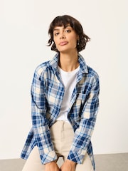 FatFace Bessie Blue Check Shirt - Image 3 of 5