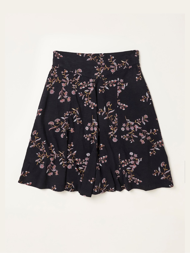 FatFace Selena Black Vintage Floral Skirt - Image 5 of 5