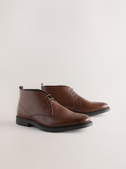 Brown Smart Leather Chukka Boots - Image 4 of 8
