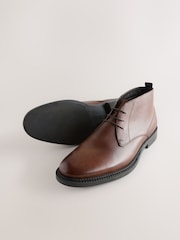 Brown Smart Leather Chukka Boots - Image 6 of 8
