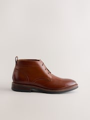 Tan Brown Leather Chukka Boots - Image 4 of 7