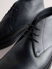 Black Smart Leather Chukka Boots - Image 7 of 8