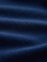 Navy Blue Merino Wool Crew Neck Jumper - Image 9 of 9