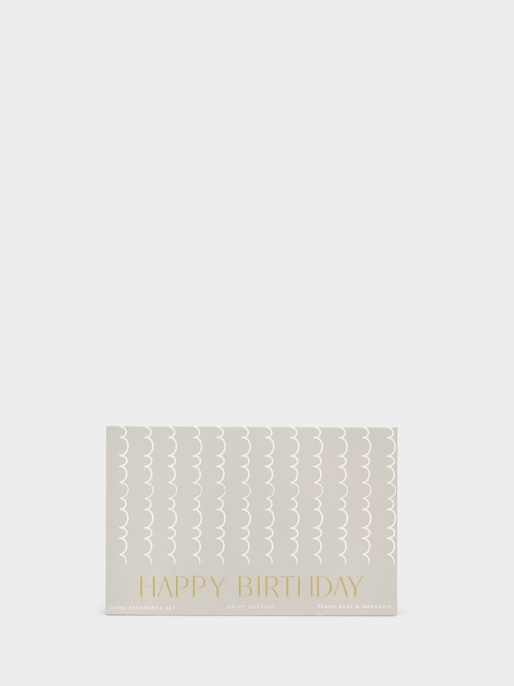 Katie Loxton Elderberry & Cotton Happy Birthday Mini Home Fragrance Gift Set - Image 5 of 5