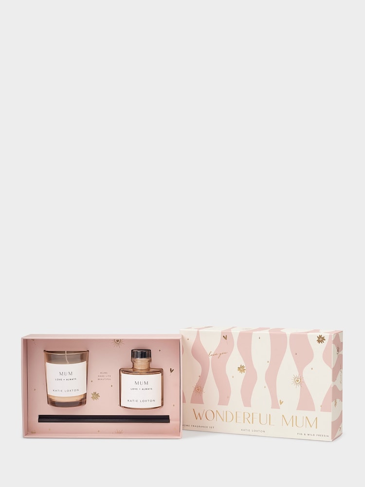 Katie Loxton Fig & Wild Freesia Wonderful Mum Mini Home Fragrance Gift Set - Image 2 of 5