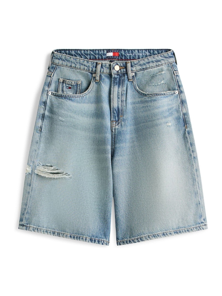Tommy Jeans Distressed Loose Denim Shorts - 圖片 5/5