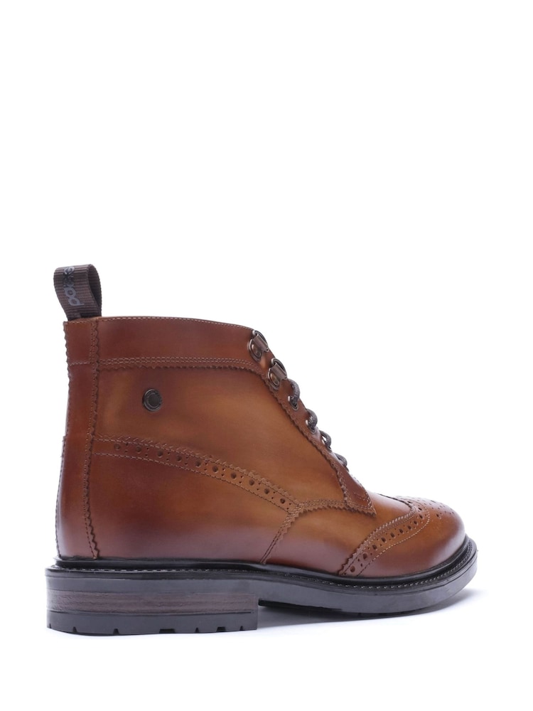 Bež-braon - Base London Porter Brogue Boot - Slika 2 od 4 Bež-braon - Base London Porter Brogue Boot - Slika 2 od 4