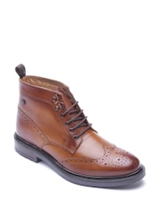 Bež-braon - Base London Porter Brogue Boot - Slika 3 od 4