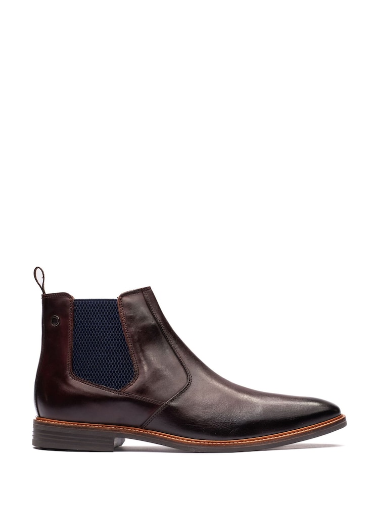 Қоңыр - Base London Kensington Chelsea былғары етіктері - 4суретінің 1 суреті