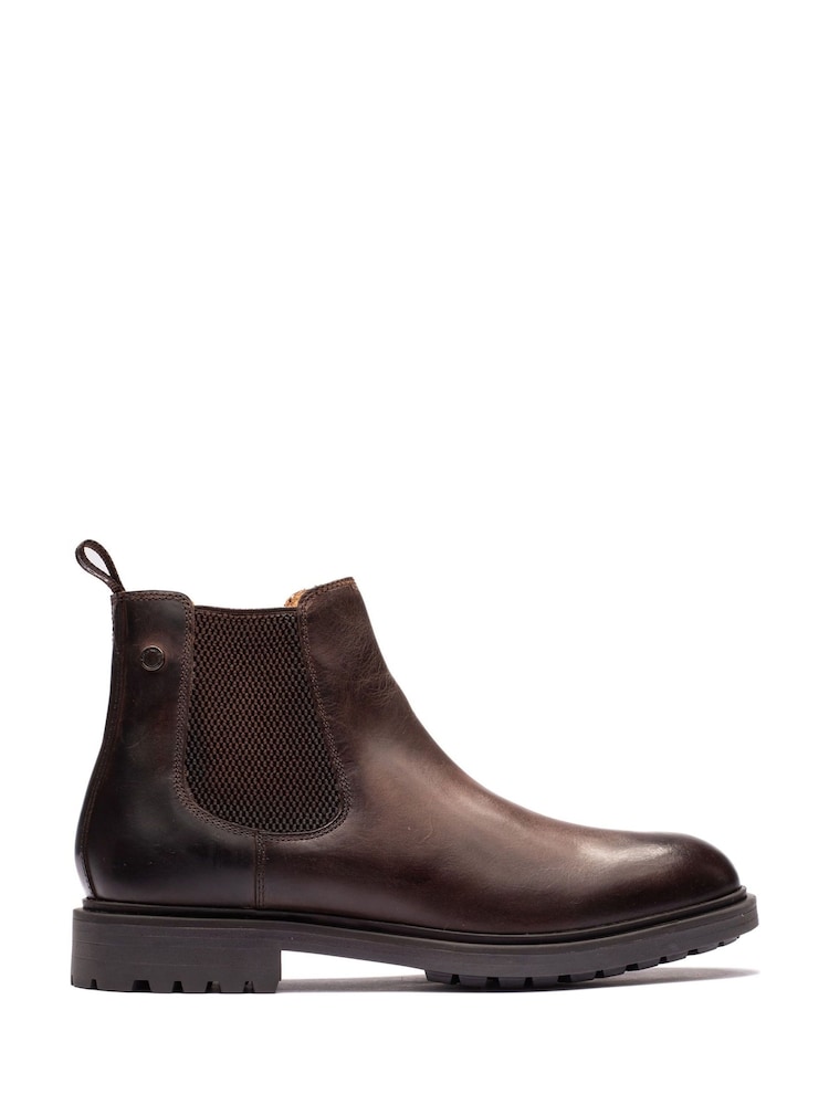 Base London Brown Roebuck Chelsea Leather Boots - Image 1 of 1 Base London Brown Roebuck Chelsea Leather Boots - Image 1 of 1