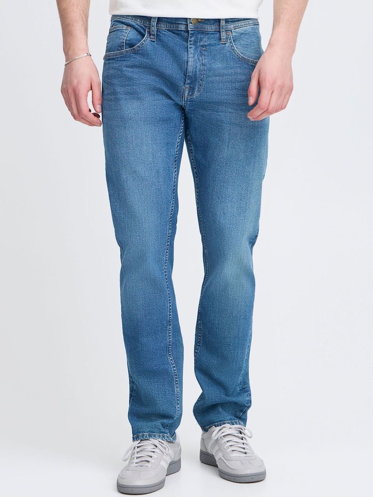 Blend Blue Tapered Stretch Mid Denim Jeans - Image 1 of 5 Blend Blue Tapered Stretch Mid Denim Jeans - Image 1 of 5