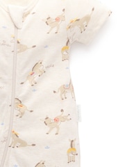 Purebaby リブ半袖ジップパジャマ - 画像 3 / 5