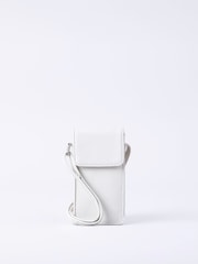 Lakeland Leather White Cross-Body Phone Pouch Bag - Image 1 of 5