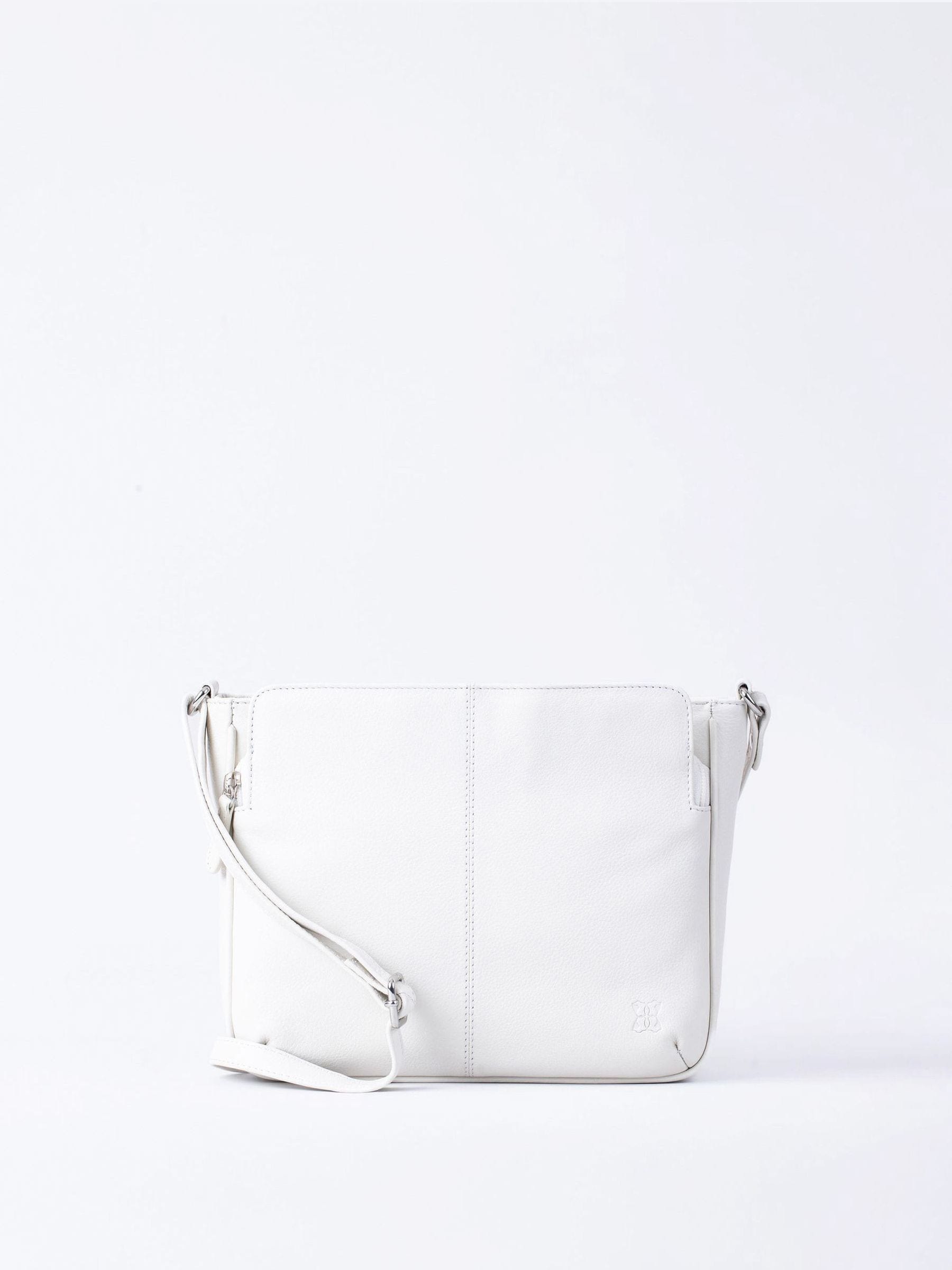 Buy Lakeland Leather White Ambleside Cross-Body Bag from the Next