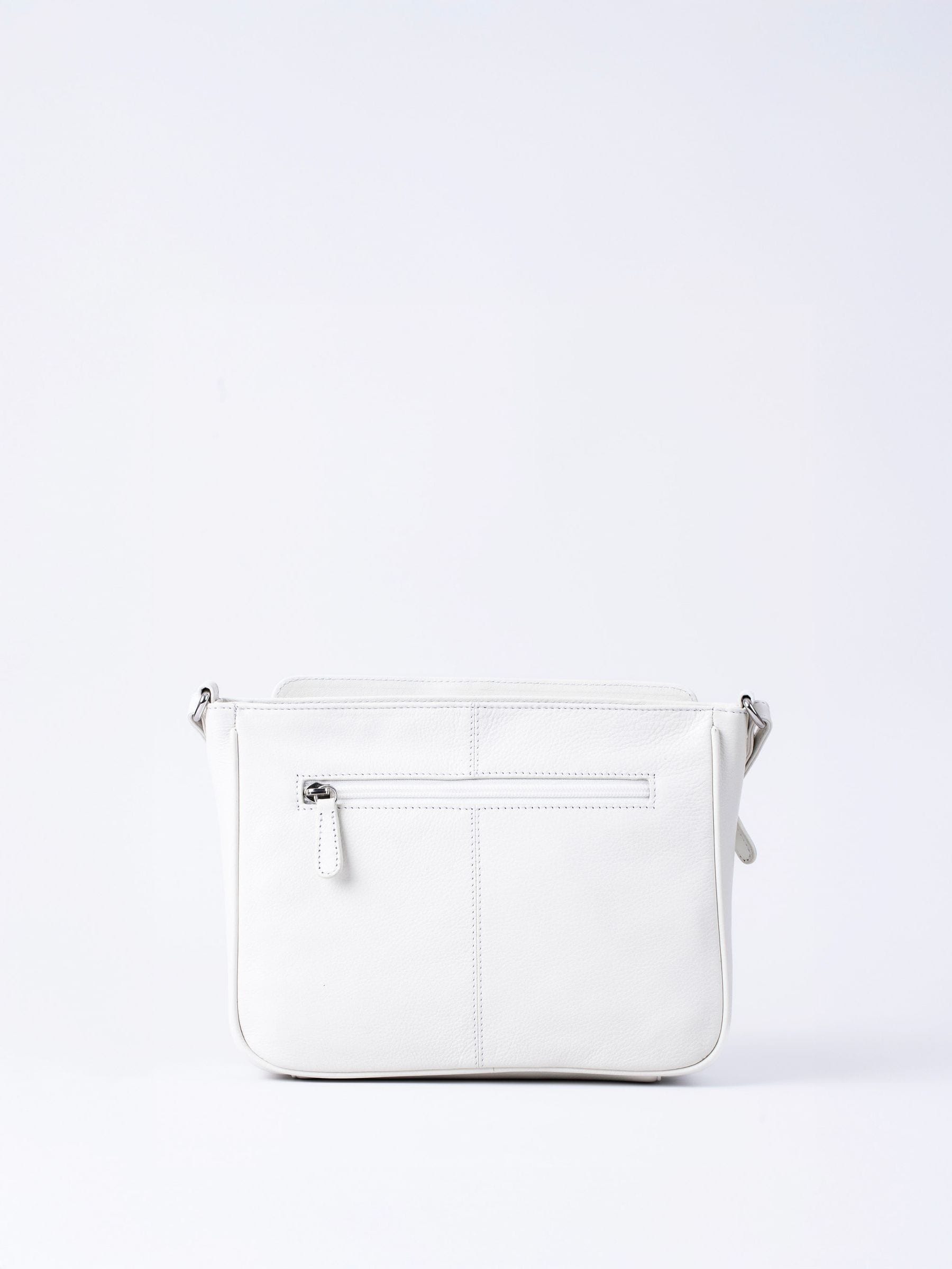 Buy Lakeland Leather White Ambleside Cross-Body Bag from the Next