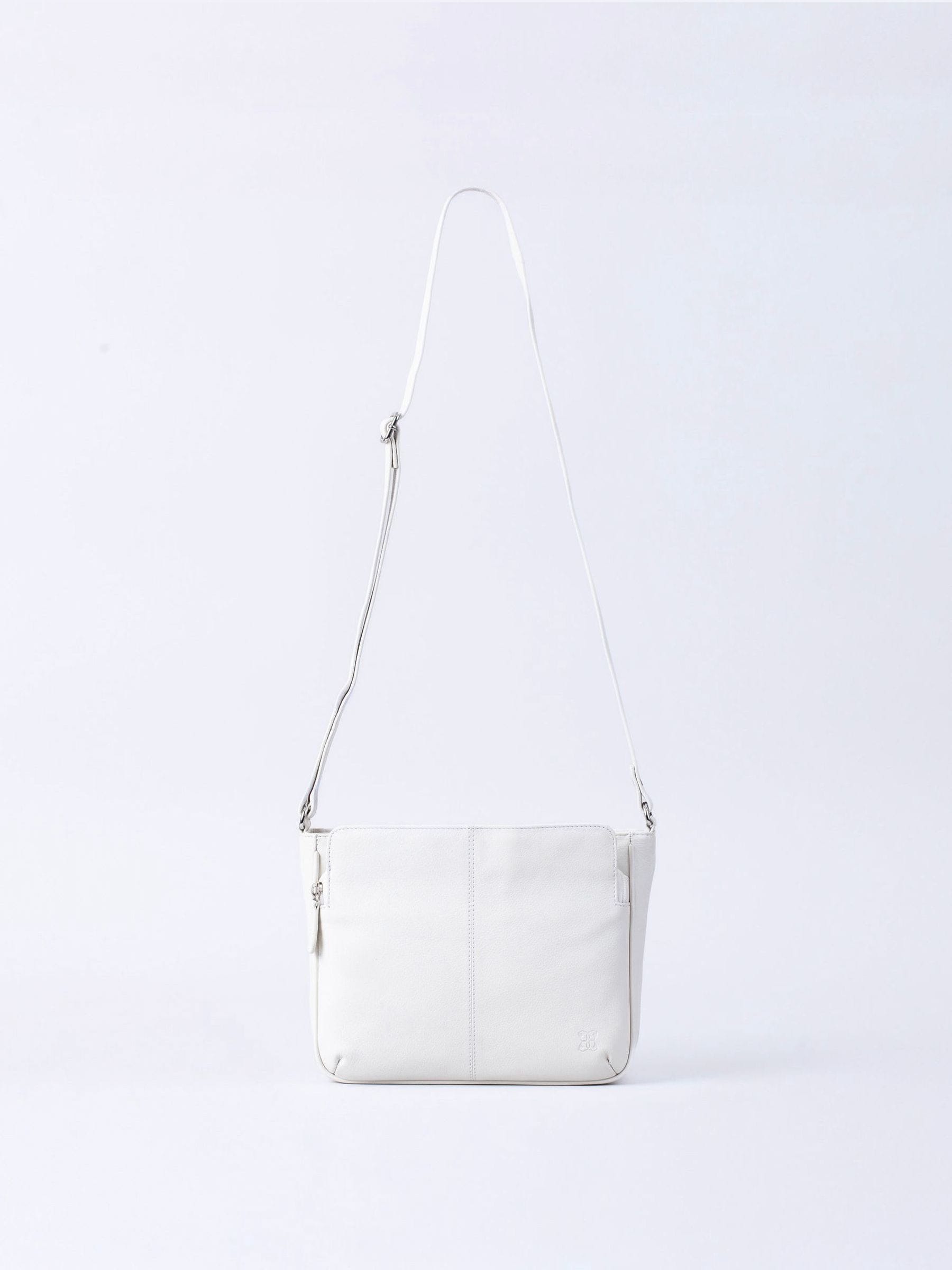Buy Lakeland Leather White Ambleside Cross-Body Bag from the Next