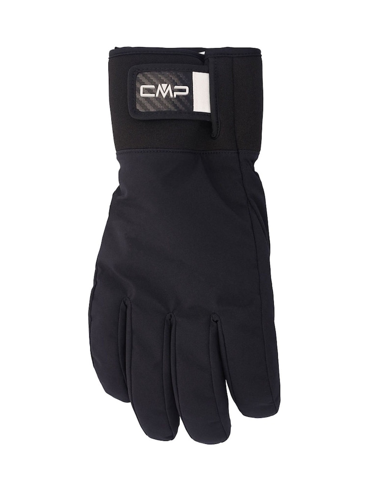CMP Black Premium Fleece Lined Waterproof Ski Gloves - Image 2 of 8 CMP Black Premium Fleece Lined Waterproof Ski Gloves - Image 2 of 8