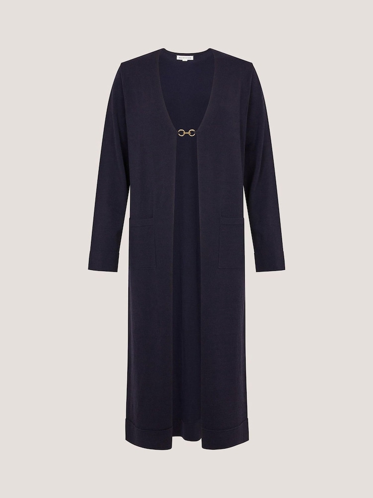 Monsoon Blue Leah Longline Cardigan - Image 5 of 5