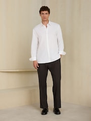 Green Relaxed Fit Smart N.Premium Pleated Trousers - Image 3 of 5
