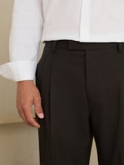 Green Relaxed Fit Smart N.Premium Pleated Trousers - Image 4 of 5