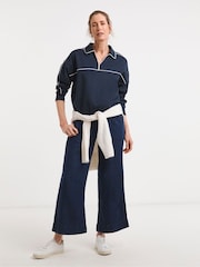 JD Williams Collared Varsity Sweatshirt - Imaginea 3 din 4