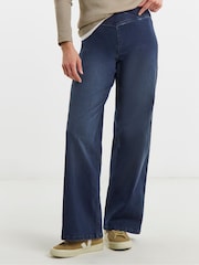 Albastru închis - JD Williams Weekender Wide Leg Jeggings - Imaginea 1 din 3