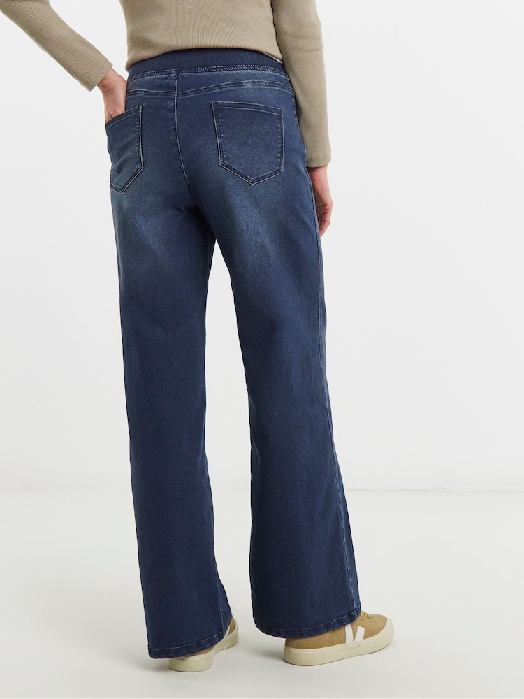 Albastru închis - JD Williams Weekender Wide Leg Jeggings - Imaginea 2 din 3