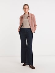 JD Williams Pink Suedette Trucker Jacket - Image 3 of 4