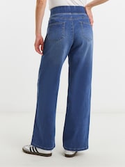 Albastru - JD Williams Weekender Wide Leg Jeggings - Imaginea 3 din 4