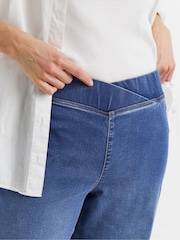 Albastru - JD Williams Weekender Wide Leg Jeggings - Imaginea 4 din 4