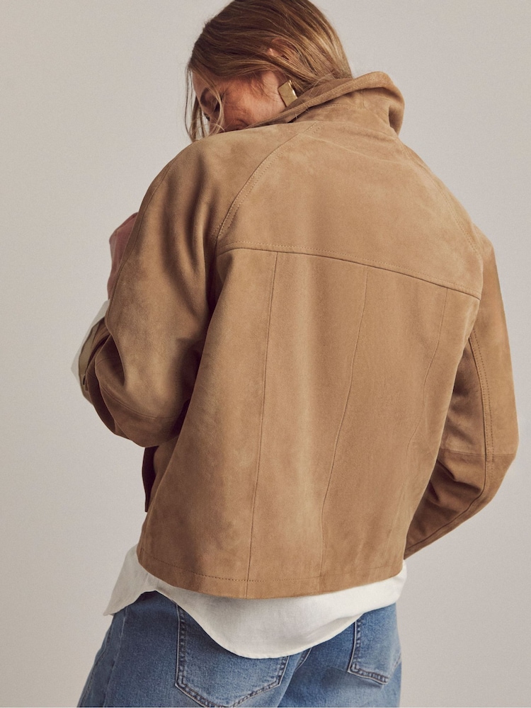 JD Williams Brown Anthology Suede Jacket - Image 2 of 4 JD Williams Brown Anthology Suede Jacket - Image 2 of 4