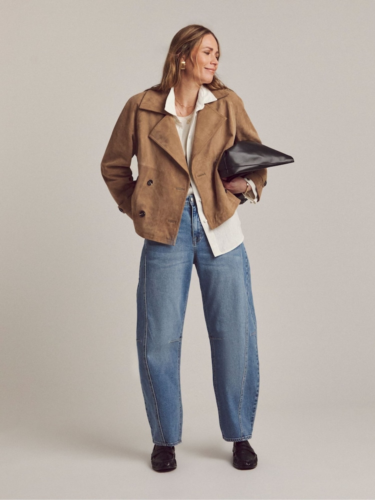 JD Williams Brown Anthology Suede Jacket - Image 4 of 4 JD Williams Brown Anthology Suede Jacket - Image 4 of 4