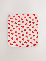 Red Heart Print Fleece Blanket - Image 5 of 5