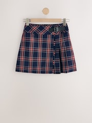 Navy/Red Check Kilt Mini Skirt - Image 8 of 10