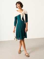 Bleu de sarcelle - Robe à pois FatFace - Image 5 de 6