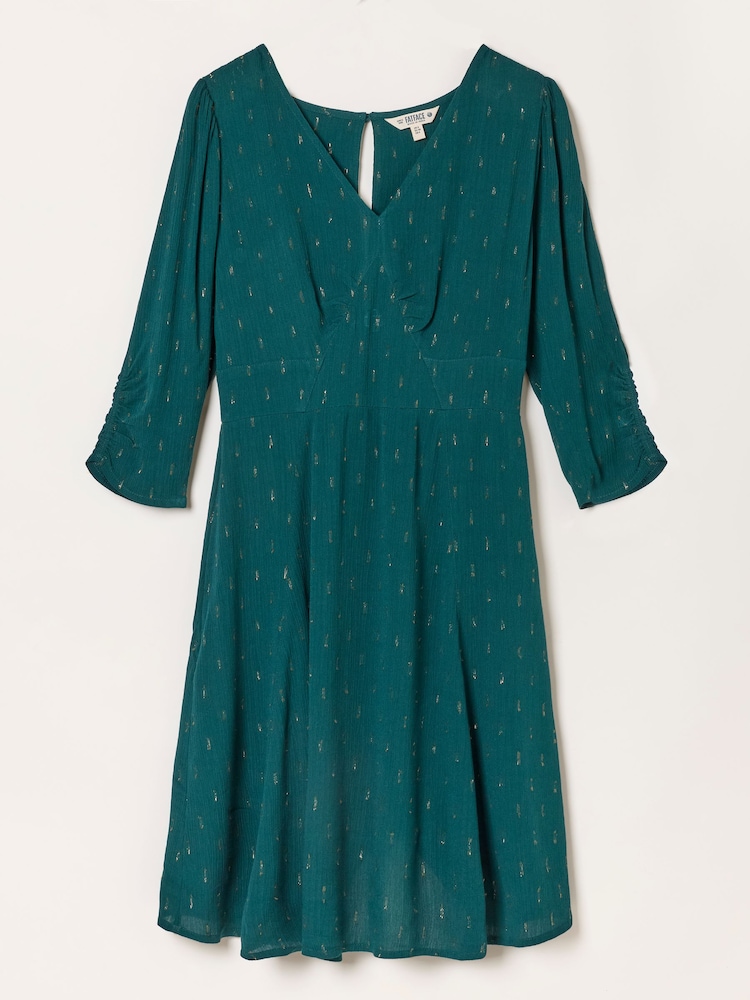 Bleu de sarcelle - Robe à pois FatFace - Image 6 de 6