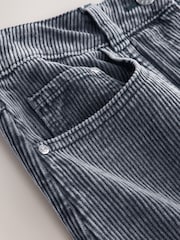 Washed Grey Corduroy Mini Skirt - Image 2 of 3