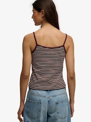 Superdry Red Athletic Essentials Stripe Cami Jumper - Image 3 of 5
