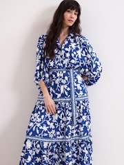 Phase Eight Blue Coralie Blue Dress - Image 3 of 7