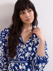 Phase Eight Blue Coralie Blue Dress - Image 5 of 7