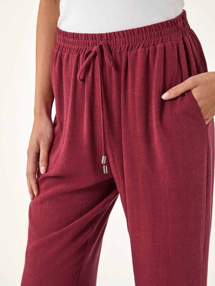 Roman מכנסיים מתערובת פשתן עם קשירה במותניים, מידות קטנות - תמונה 5 מתוך 5 Roman מכנסיים מתערובת פשתן עם קשירה במותניים, מידות קטנות - תמונה 5 מתוך 5