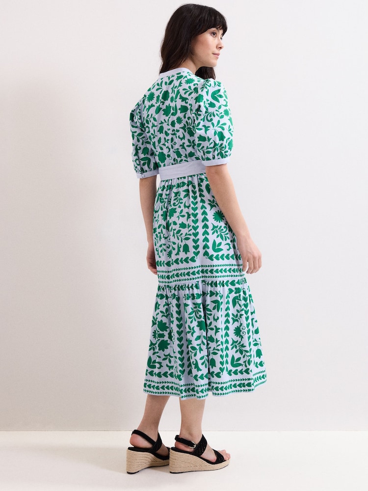 Phase Eight Blue Petite Trinity Midi Dress - Image 2 of 6