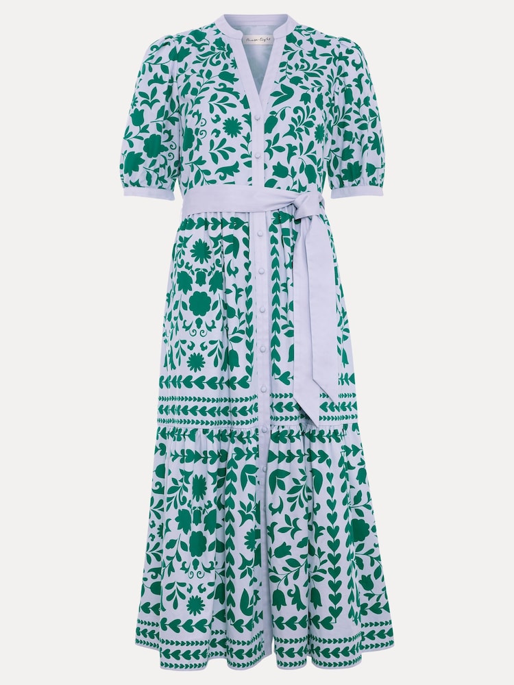 Phase Eight Blue Petite Trinity Midi Dress - Image 6 of 6
