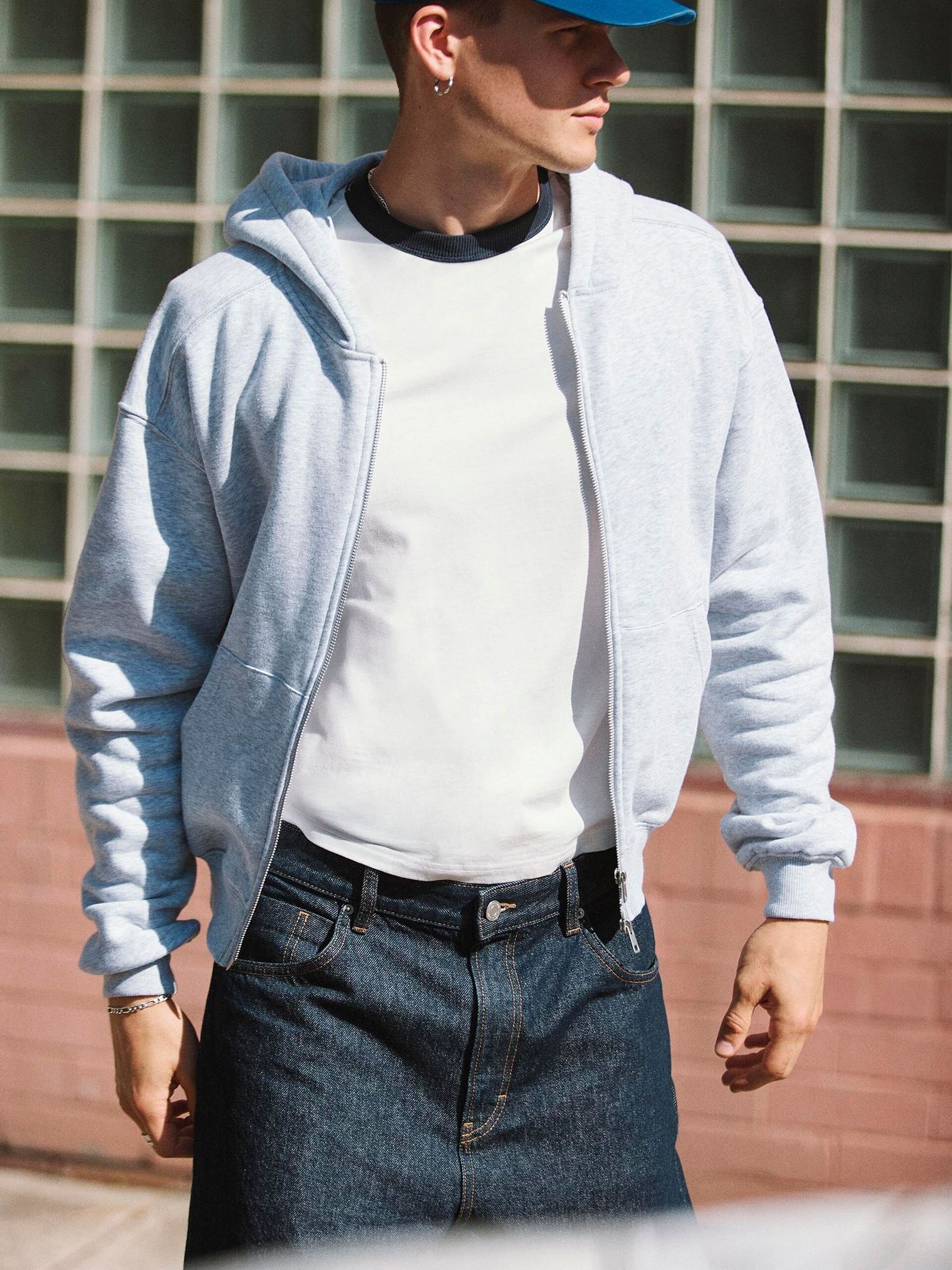 Buy Cotton On Grey Marle Cropped Zip Up Hoodie from Next USA