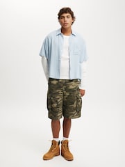 Cotton On White Cropped Fit Textured Long Sleeve T-Shirt - Image 3 of 4