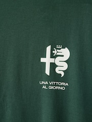 Cotton On Green Cropped Fit Alfa Romeo T-Shirt - Image 7 of 7